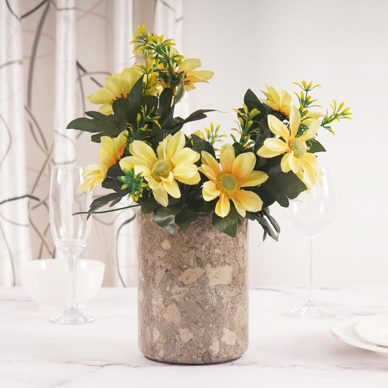 Marble Utensil Holder and Spoon Caddy Black -Countertop Organizer for Kitchen Utensils, Flatware, and Chopsticks