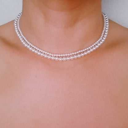 Endless Style Magnetic Pearl Necklace Duo