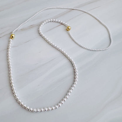 Endless Style Magnetic Pearl Necklace Duo