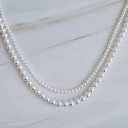 Endless Style Magnetic Pearl Necklace Duo