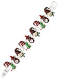 CHRISTMAS THEME EPOXY GNOME MAGNETIC BRACELET