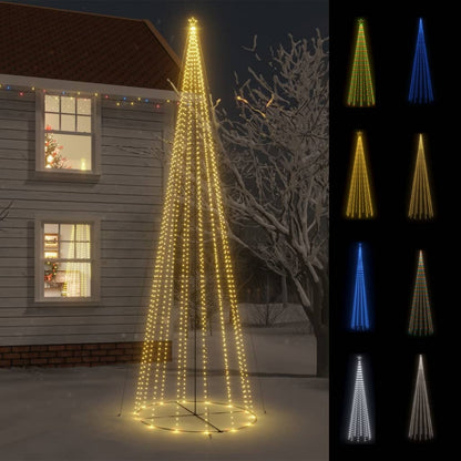 vidaXL Christmas Cone Tree Decoration Artificial Christmas Tree with LEDs